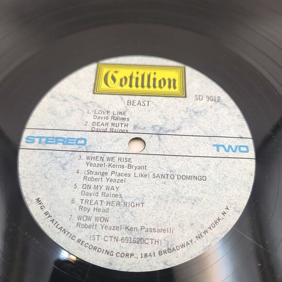 Cotillion Beast Vinyl Records 1969 - Picture 6 of 6